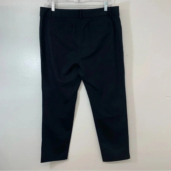 Talbots Pants Woman Size 12 Petite  Hampshire Black Crop Taper  Work Casual - Picture 4 of 12